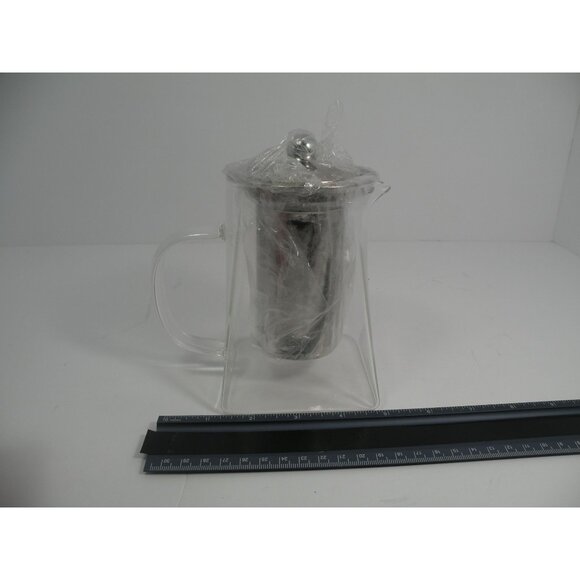 Borosilicate Glass & Stainless Steel Teapot with 304 SS infuser  With Geometric - Picture 9 of 9